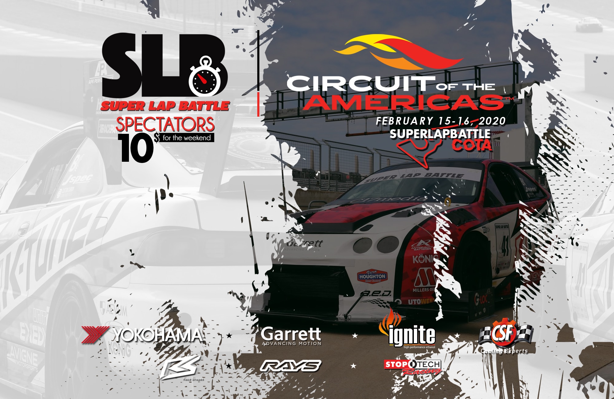 Super Lap Battle COTA Flyer