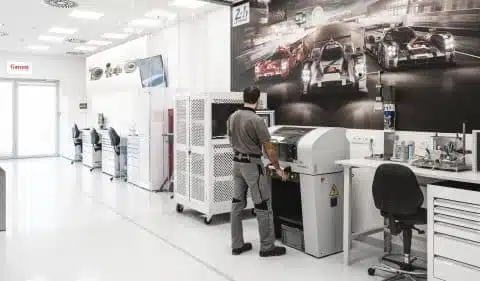 Garrett Motorsport laboratory for assembling turbochargers