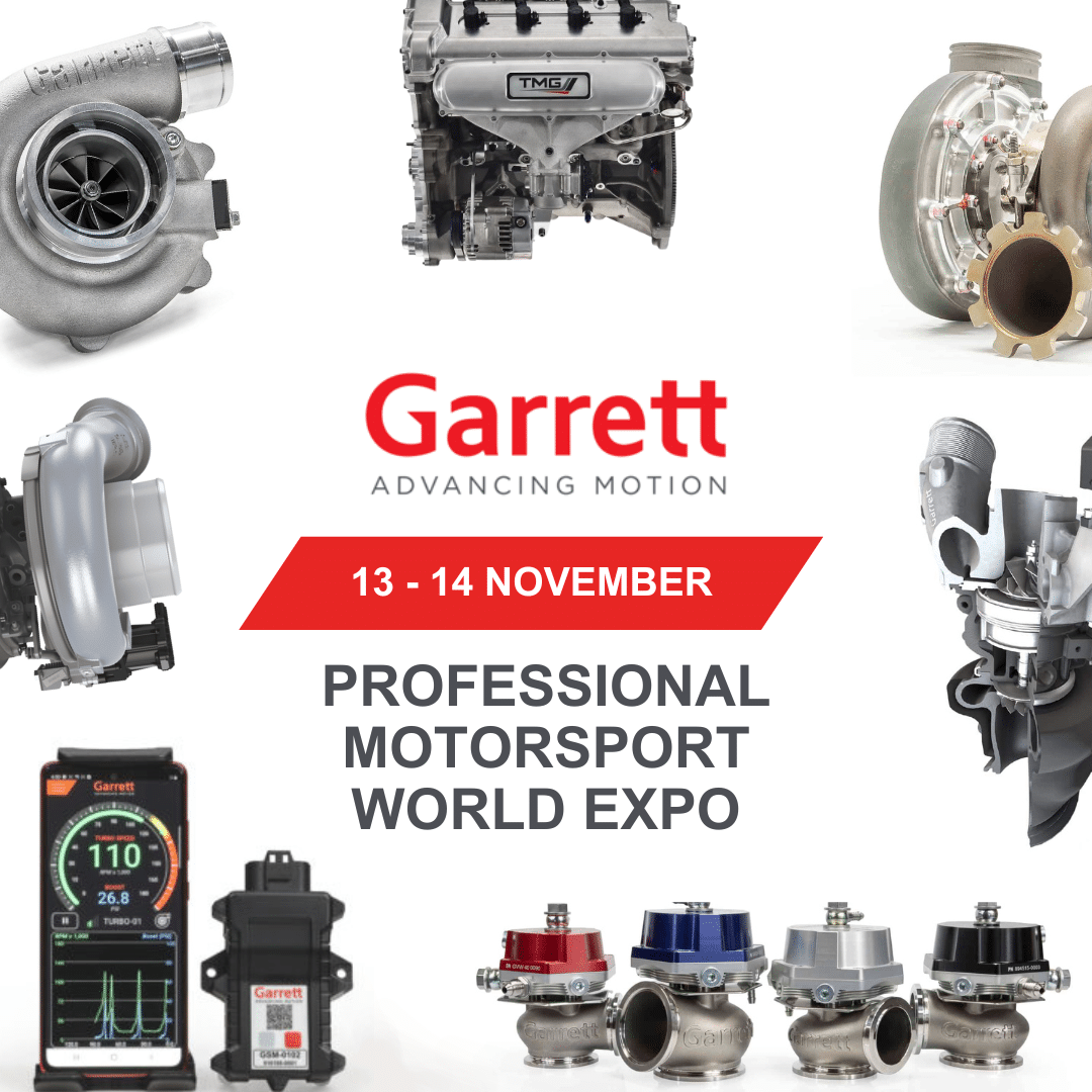 Garrett Advancing Motion at Professional Motorsport World Expo