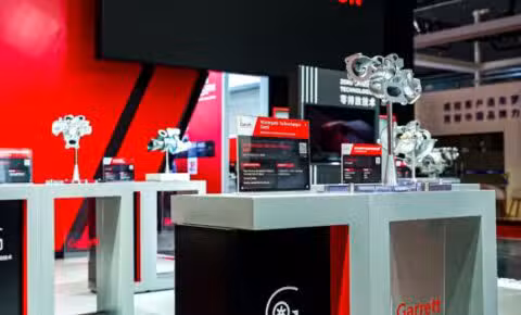 Garrett products displayed at event
