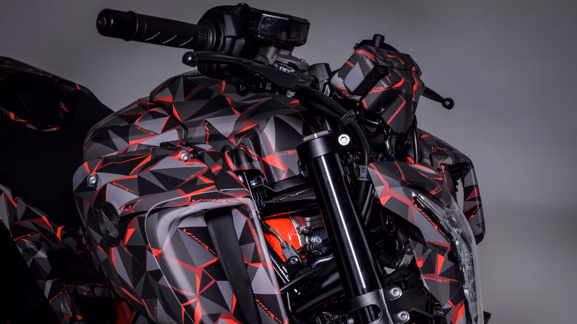 Honda-Motorcycle Close-up