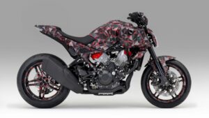Full Honda Motorcycle with Garrett E-Compressor