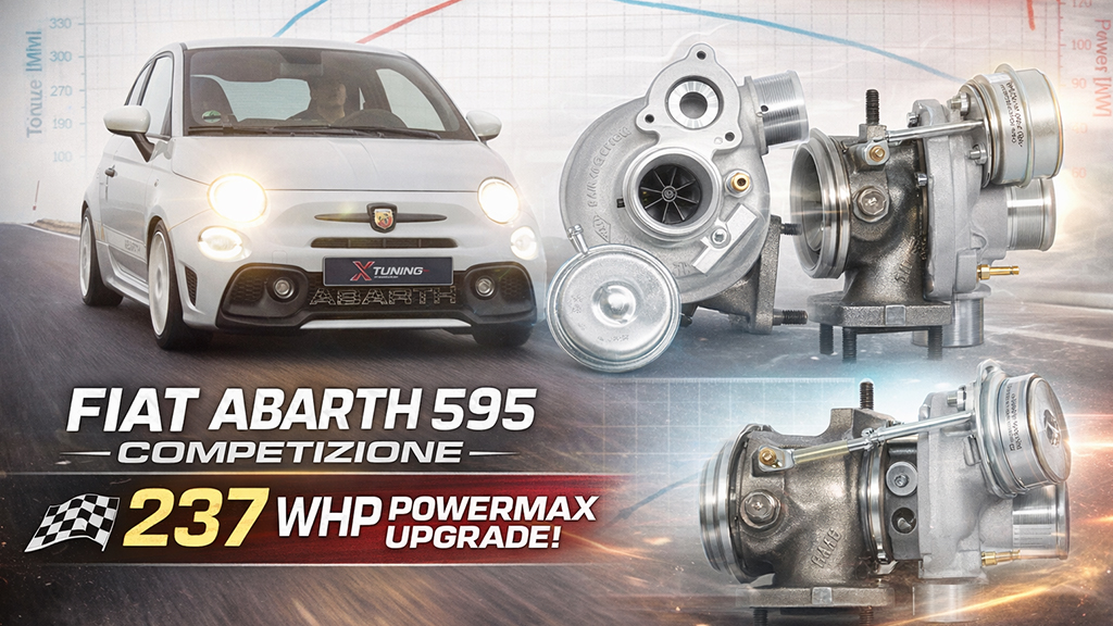 Fiat 500 Abarth 595 Competizione with Garrett PowerMax turbo upgrade producing 237 WHP