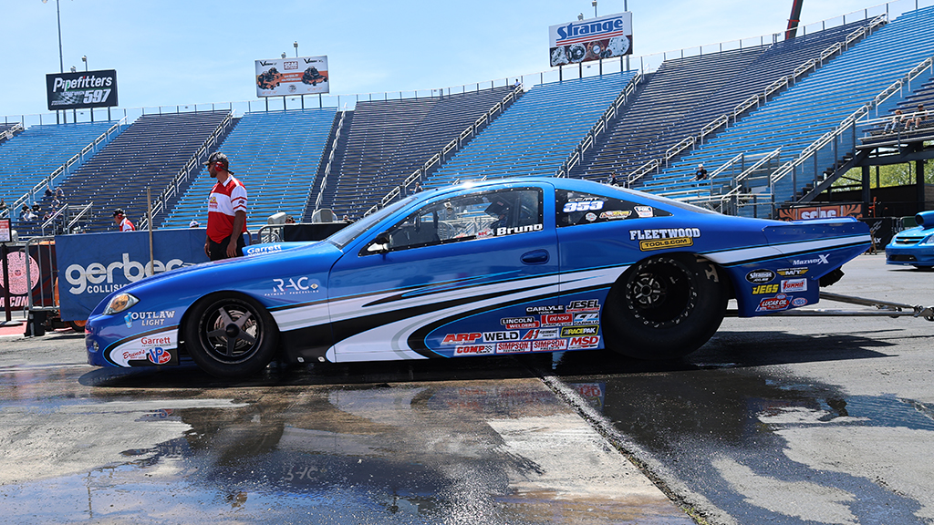 Bruno Massel turbocharged Chevy Cobalt NHRA Competition Eliminator car powered by Garrett G-XRace turbocharger