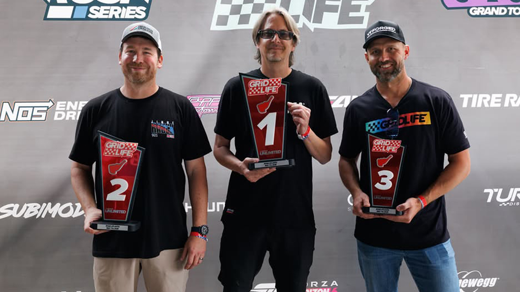 Garrett-powered competitors celebrating podium finishes at GRIDLIFE Road Atlanta